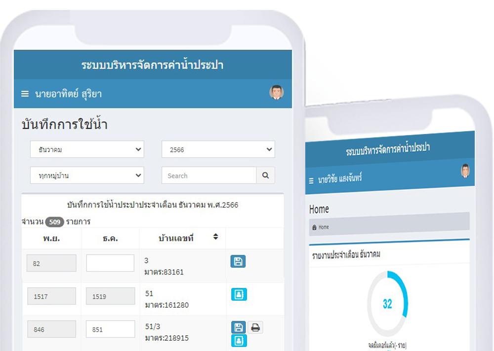 ระบบบริหารจัดการค่าน้ำประปามัสยิดยามาอาตุ้ลอิสลาม